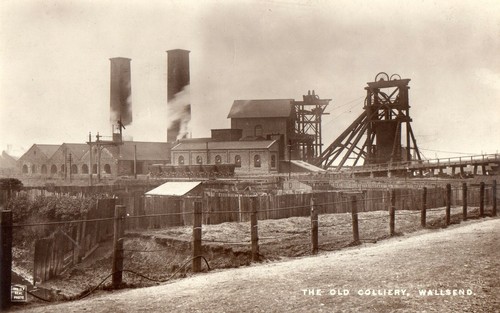Wallsend old colliery in - colliery,