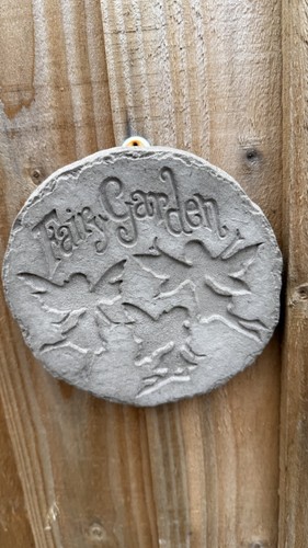 Fairy garden plaque wall - -,