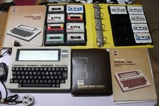 Trs 80 model 100 vintage portable computer with original software & manuals 