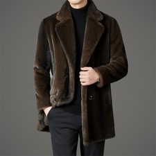 Casual Men's Mink Fur Coats