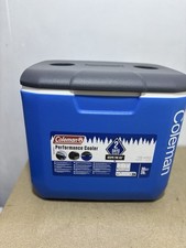 30QT Performance Cooler Box 28L Blue Carry Handle Insulated - Coleman 2000036083