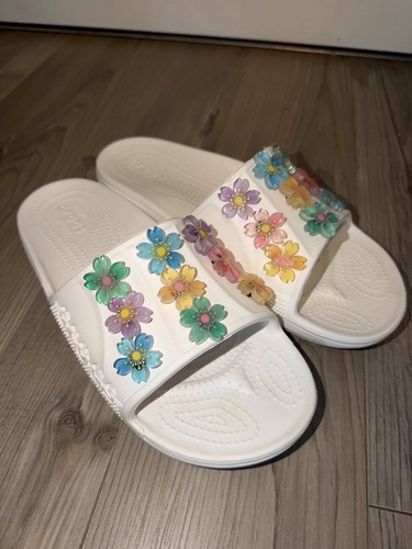 Crocs classic white slide - classic,