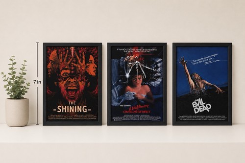 Horror movie wall art - set, 3