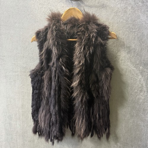 Genuine real fur - real, vest