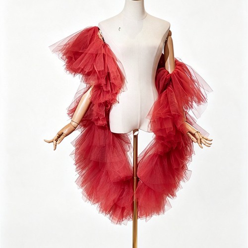Fairy fluffy tulle shrug cape - fluffy,