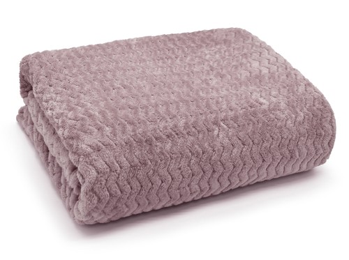 Luxury wave throw fleece - luxury,