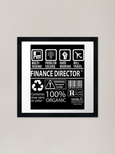 Finance director framed - director, art