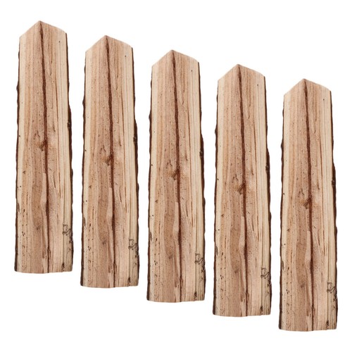5pcs rustic wooden fire logs - rustic,