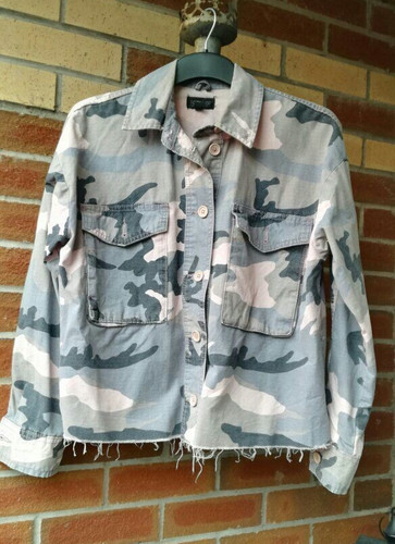 Topshop pink grey - grey, camouflage