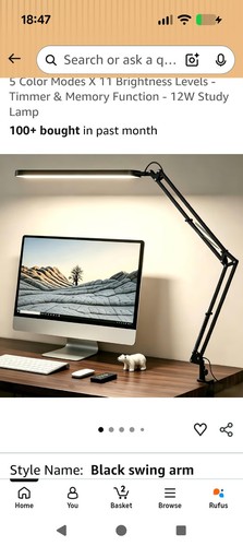 Usb led desk light - light, clamp