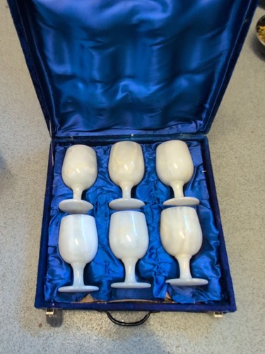 Set six vintage goblets - vintage,