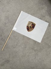 Genuine Porsche Flag For Racing Fans Man Cave Garage Race Events Made In Germany