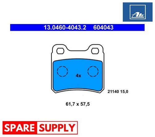 Brake pad set - set,, for