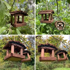 Hanging Wooden Bird Table
