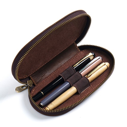Genuine leather pencil case - genuine,