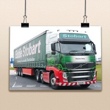 Eddie Stobart Patricia Daisy Lorry Photo United Kingdom Volvo Truck Poster