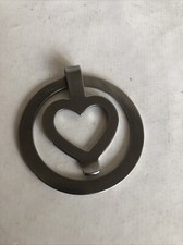 Georg Jensen Nanna Ditzel Stainless Steel Heart Money Clip Unused No Box
