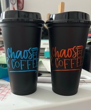 plastic cups with lids and