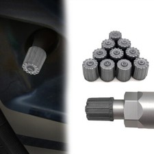 10pcs TPMS Dust Caps Grey