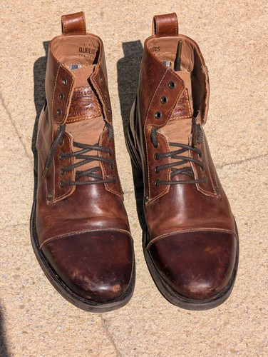 Levi brown leather boots - levi's,