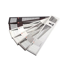 Myson Kickspace 500E duo grille 496 x 101mm Stainless Steel