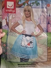 Girls Alice Wonderland Style Fairytale Fancy Dress Costume ONE SIZE FITS ALL - 6