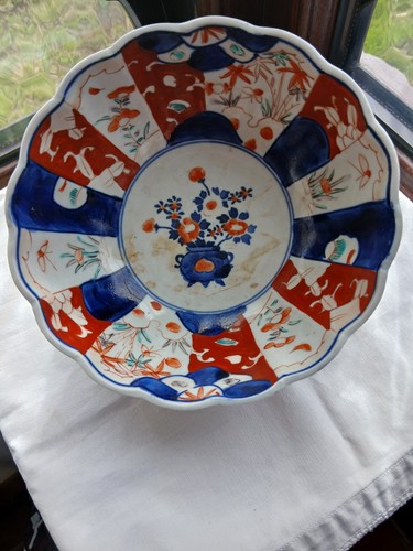 Japanese imari bowl 7cms high - bowl,