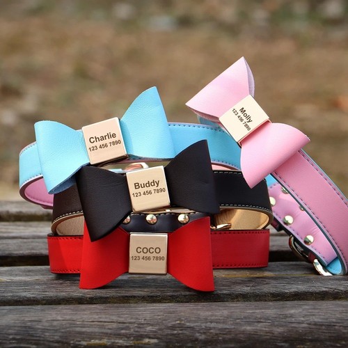 Leather personalised dog - personalised,