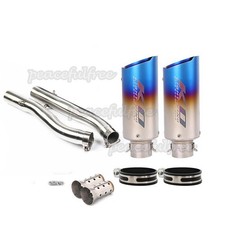 For Kawasaki Z1000 2003-2006 Left & Right Dual Exhaust Muffler System Mid Pipe