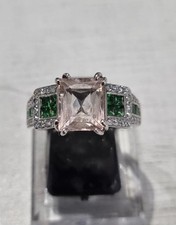 18ct white gold morganite - gold,