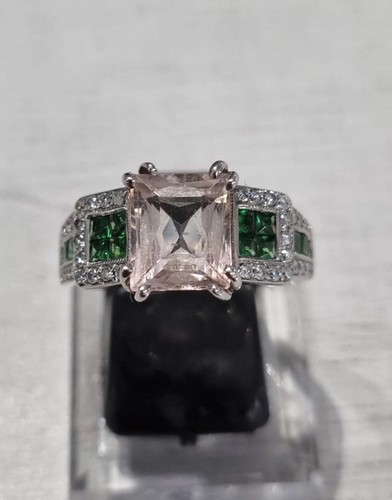 18ct white gold morganite - 18ct,