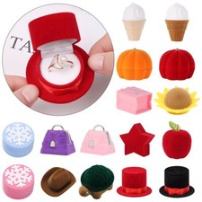 Creative Ring Box Jewelry Case Engagement Ring Boxes Gifts Earrings Holder