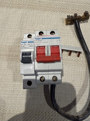 Hager consumer unit - unit, 63a