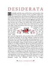Wee Blue Coo Desiderata Ehrman