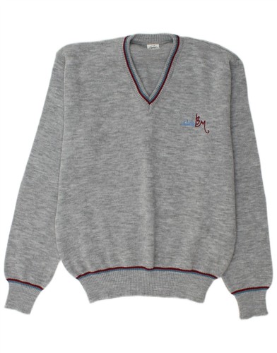 Vintage mens neck jumper - mens, v-neck