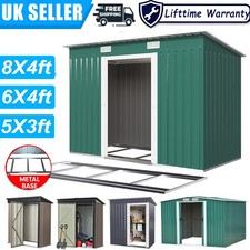 Metal Garden Shed 6 X 4, 8 X 4, 8 X 6, 8 X 10 Garden Storage WITH FREE BASE