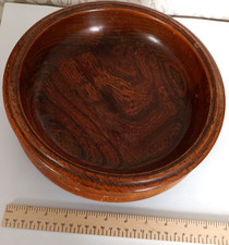Church Collection Bowl Lovely wooden Grain with 4 support round feet 50yrs +