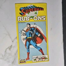 Superman Rub-Ons Letraset