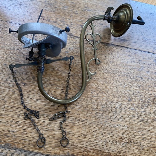 Victorian brass gas wall - wall, light