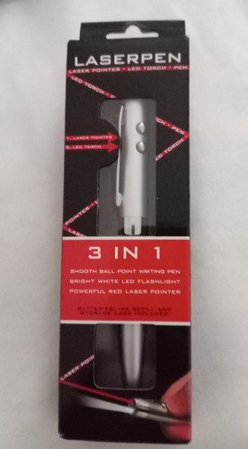 Red laser pointer pen - 3, in
