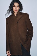 Zara HERRINGBONE WOOL BLEND