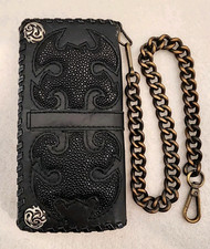 Black Cowhide 7.5" Biker