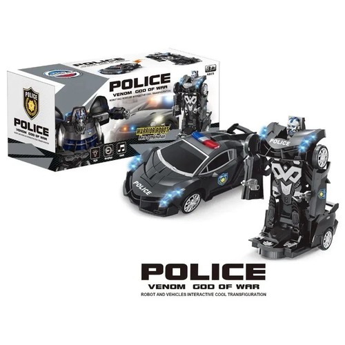 Kids robot transformer police - transformer,