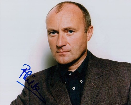 Phil collins signed - 8x10, photo