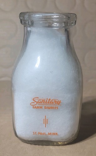 Half pint milk bottle - milk,