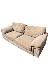 Jumbo Cord Amalfi 3 Seater Sofa 4 Modern Living Rooms Soft Cord Fabric in Beige