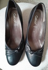 Gabor fashion black heeled