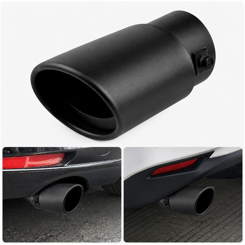 Black car exhaust - black, muffler