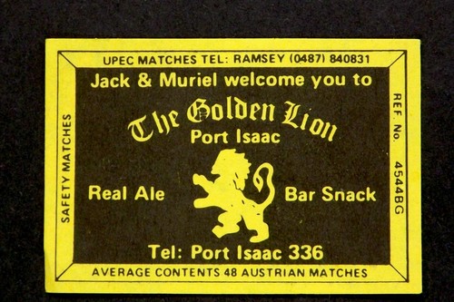 Matchbox label upec pub - matchbox,