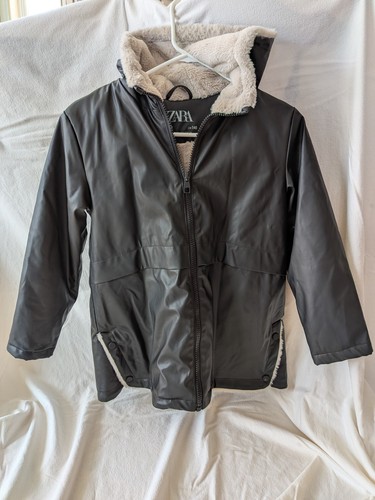 Zara black faux leather - zara,
